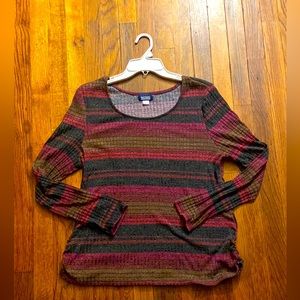 Large multicolored long sleeve shirt